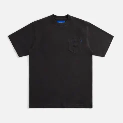 Best Awake Ny Classic Embroidered Logo Pocket Tee Black