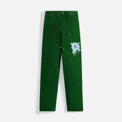 Shop Awake Ny X Carhartt Wip Double Knee Pant Dark Green