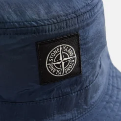 Best Stone Island Nylon Metal Bucket Hat Dark Blue