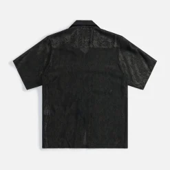 Clearance Needles One-Up Shirt Botanical Lame Jacquard Gold