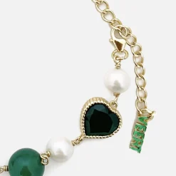 Discount VEERT Onyx Freshwater Pearl Bracelet Green