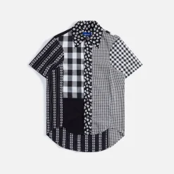 Shop Ader Error Oversized Half Shirt Grey / Black