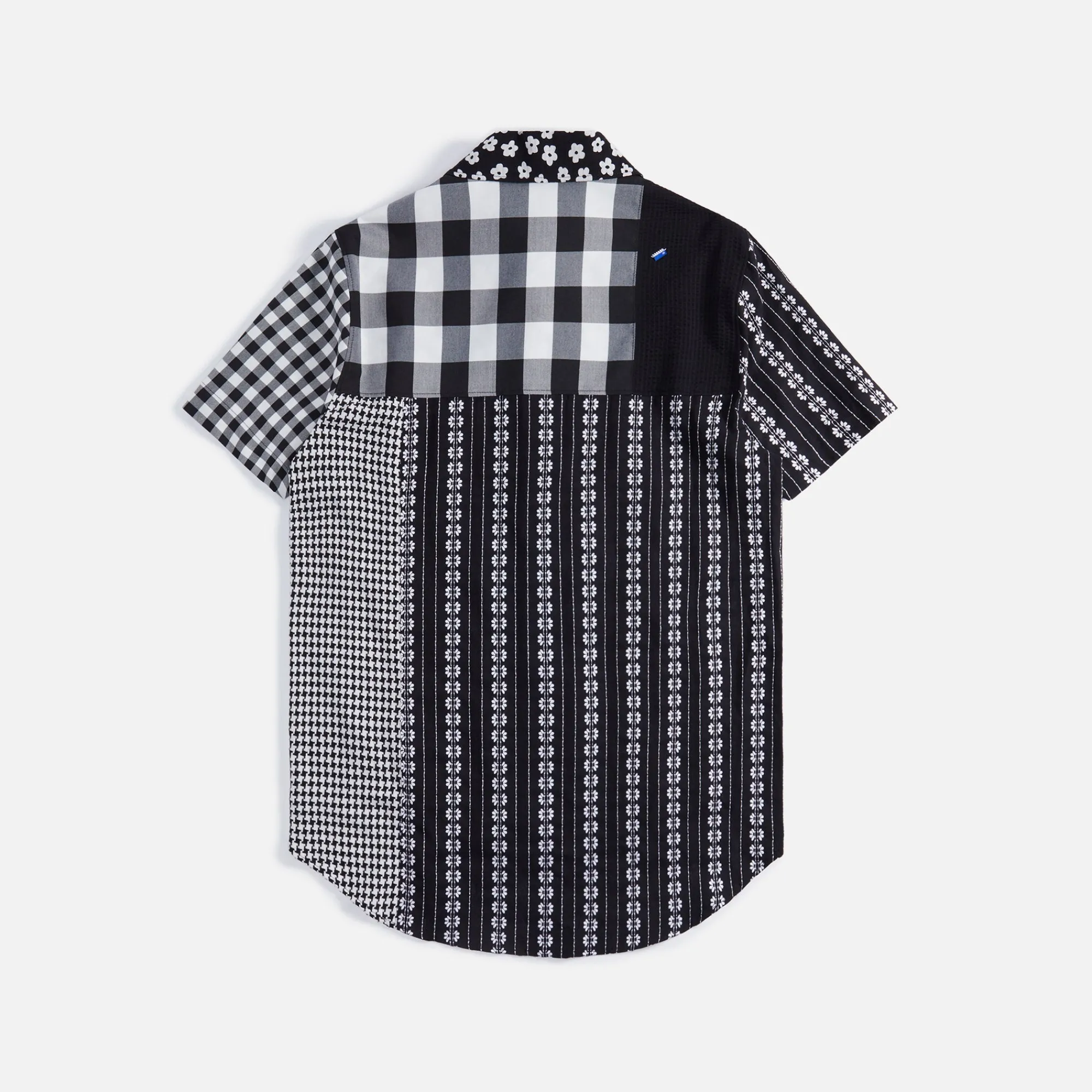 Shop Ader Error Oversized Half Shirt Grey / Black