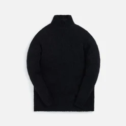 Shop Rick Owens Oversized Turtleneck Black