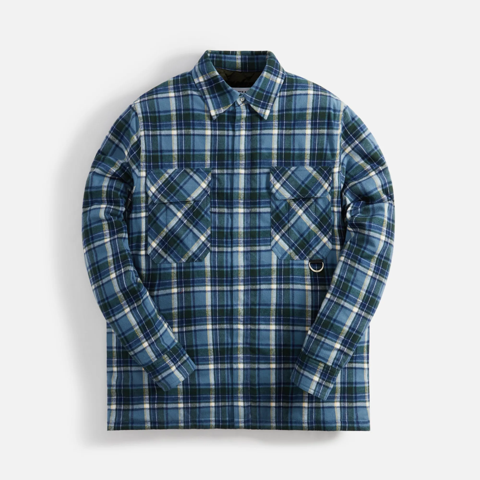 Hot Loewe Padded Check Overshirt Blue