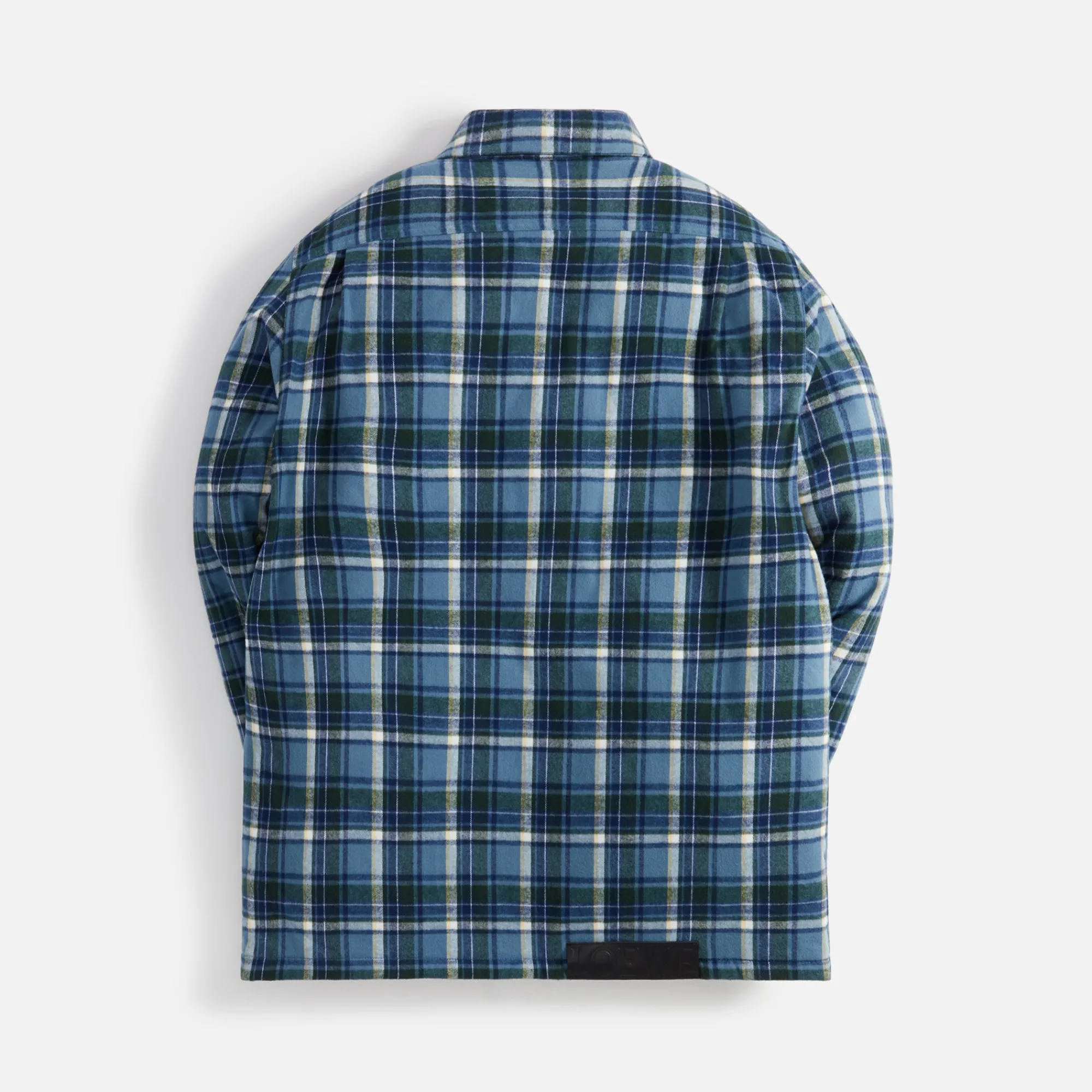 Hot Loewe Padded Check Overshirt Blue