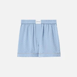 Shop T by Alexander Wang Pajama Boxer Short Blue Bells