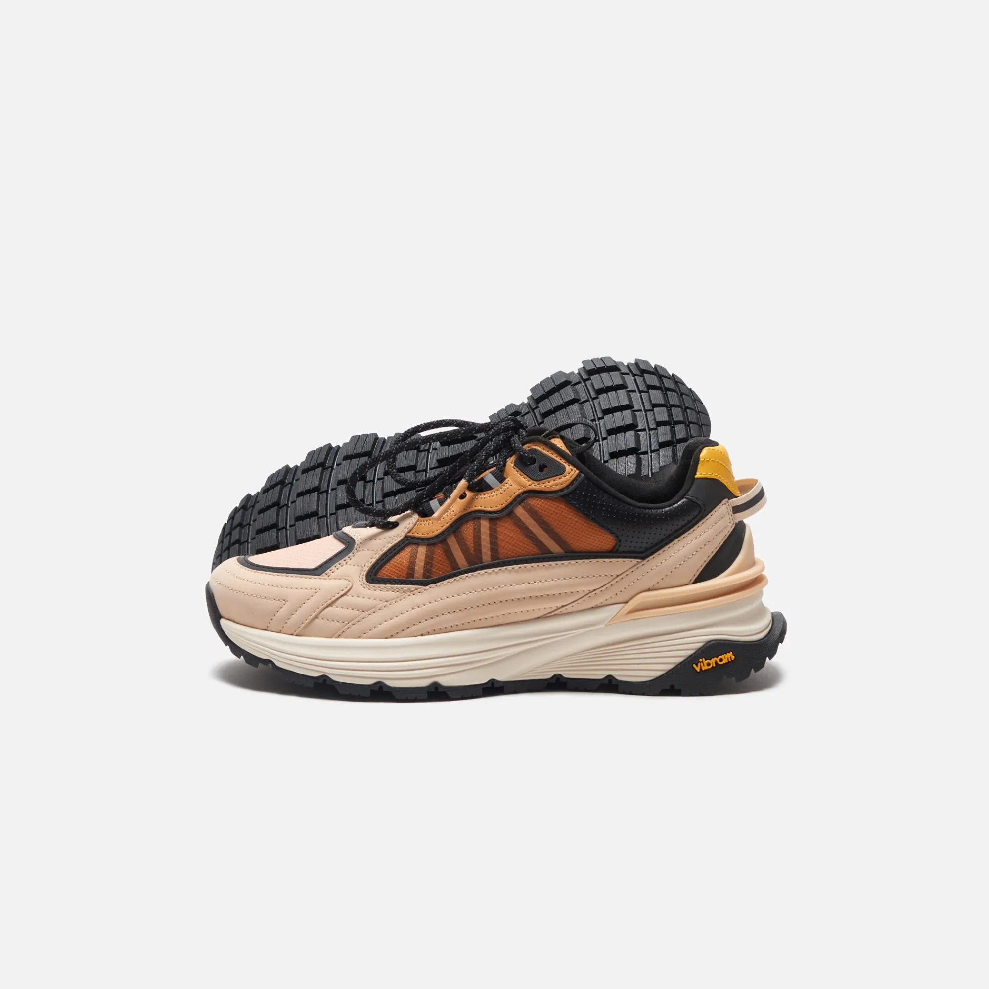 Cheap Moncler Palm Lite Runner Low Top Sneakers Brown