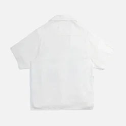 Shop Rhude Palmas Snap Shirt Off White