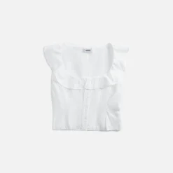 Clearance Danielle Guizio Paloma Lace Top White Eyelet