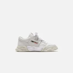 Discount Mihara Yasuhiro Parker Leather Low Top White