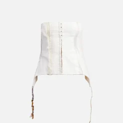 Best Sale Hyein Seo Patchwork Bustier Ivory