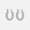 Shop Luv AJ Pave Baby Amalfi Hoops Silver