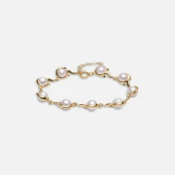 Clearance Alan Crocetti Pearl Spark Bracelet Gold Vermeil