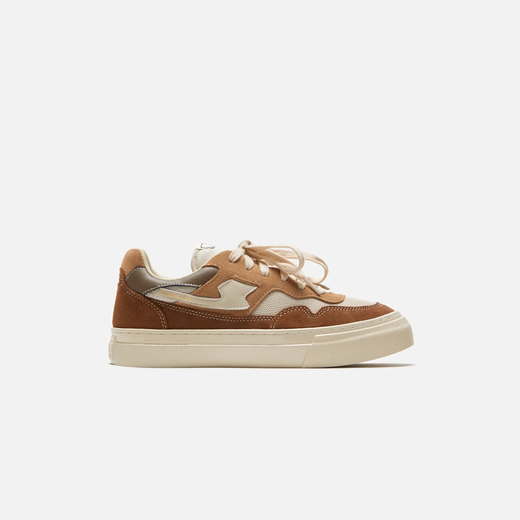 Discount Stepney Workers Club Pearl S-Strike Suede Mix Bark