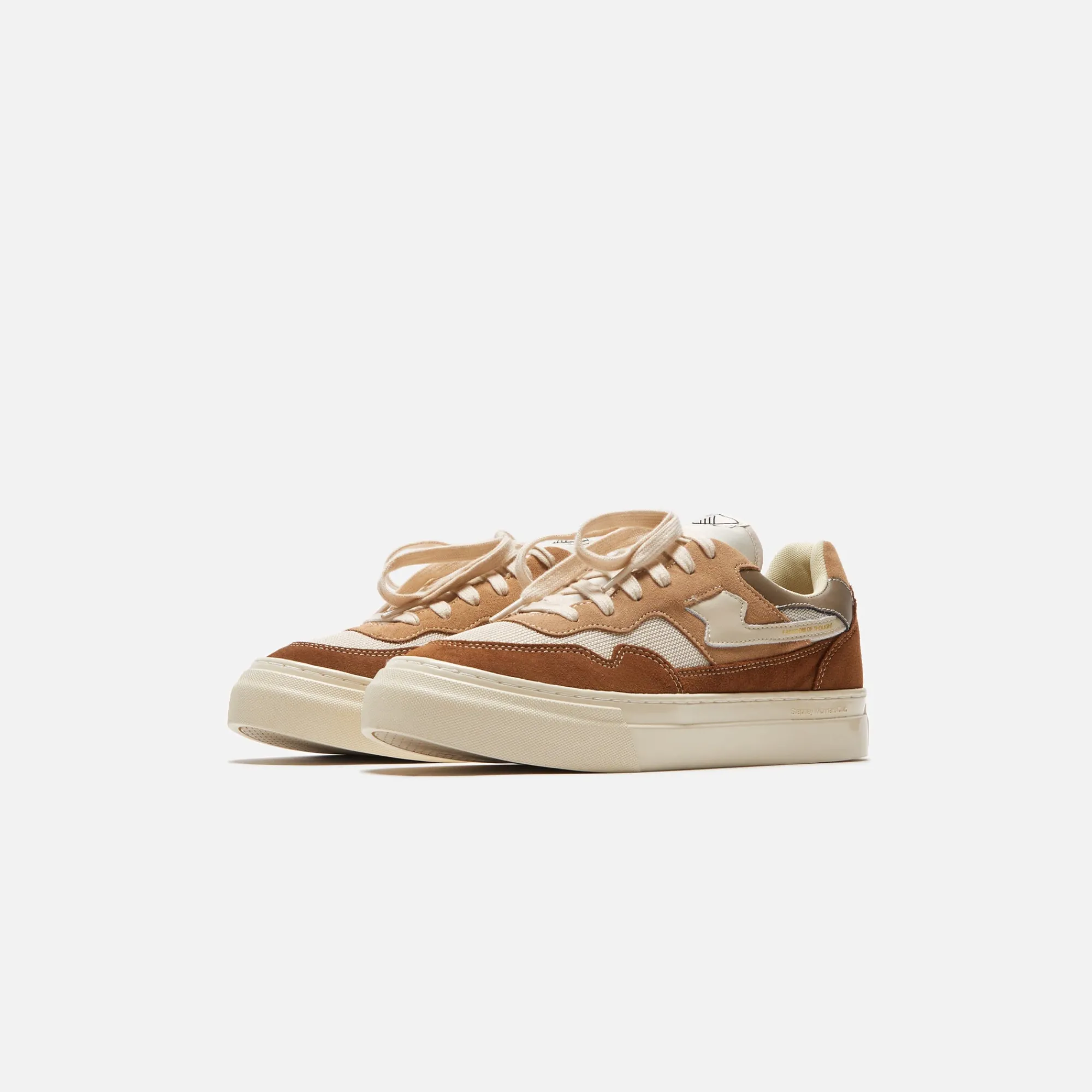 Discount Stepney Workers Club Pearl S-Strike Suede Mix Bark