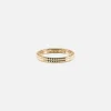 Outlet Le Gramme Polished 4G Pyramid Guilloche Ring Yellow Gold