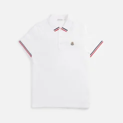 Shop Moncler Polo White