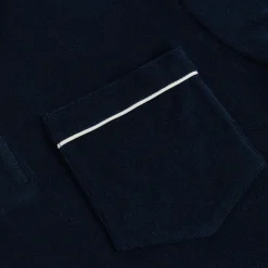 Fashion Moncler Polo Terry Dark Navy