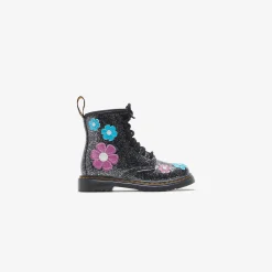 New Dr. Martens Pre-School 1460 Cosmic Glitter Black