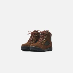 Cheap Timberland Pre-School 6" Field Boot Brown / Green
