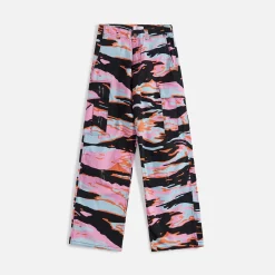 Shop ERL Printed Cargo Pant Pink Rave Camo