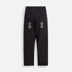 Fashion Adish Qrunful Cotton Ribstop Trousers Black