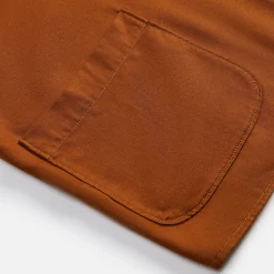Fashion Margiela Rayon Twill Shirt Orange Bronze