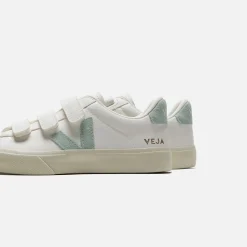 Clearance Veja Recife Chromefree Leather White / Matcha