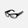 Online Gucci Rectangle Frame Black / Silver Lens