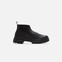 Fashion Ganni Recycled Rubber Crop City Boot Black