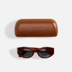 Sale Garrett Leight Retro Biggie Sun Vintage Burnt Tortoise / Veridian