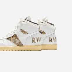 Best Rhude Rhecess High White / Snake