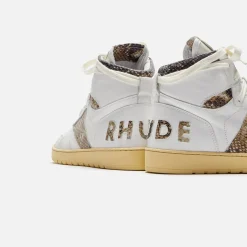 Best Rhude Rhecess High White / Snake