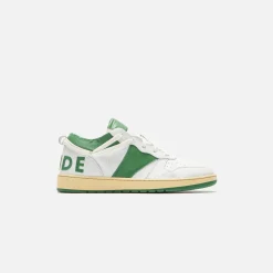 Clearance Rhude Rhecess Low White / Hunter Green