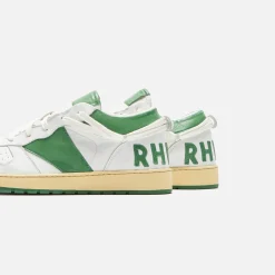 Clearance Rhude Rhecess Low White / Hunter Green