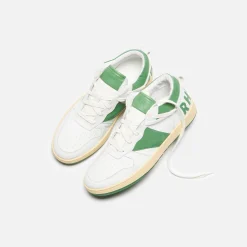 Clearance Rhude Rhecess Low White / Hunter Green