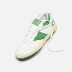 Clearance Rhude Rhecess Low White / Hunter Green