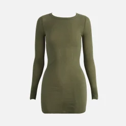 Best Rick Owens Rib Long Sleeves Tee Moss