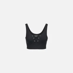 Cheap Year of Ours Ribbed Football Bra Black