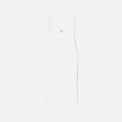 Shop ReDone Ribbed Tank Optic White