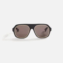 Cheap Bottega Veneta Rim Aviator Black / Grey