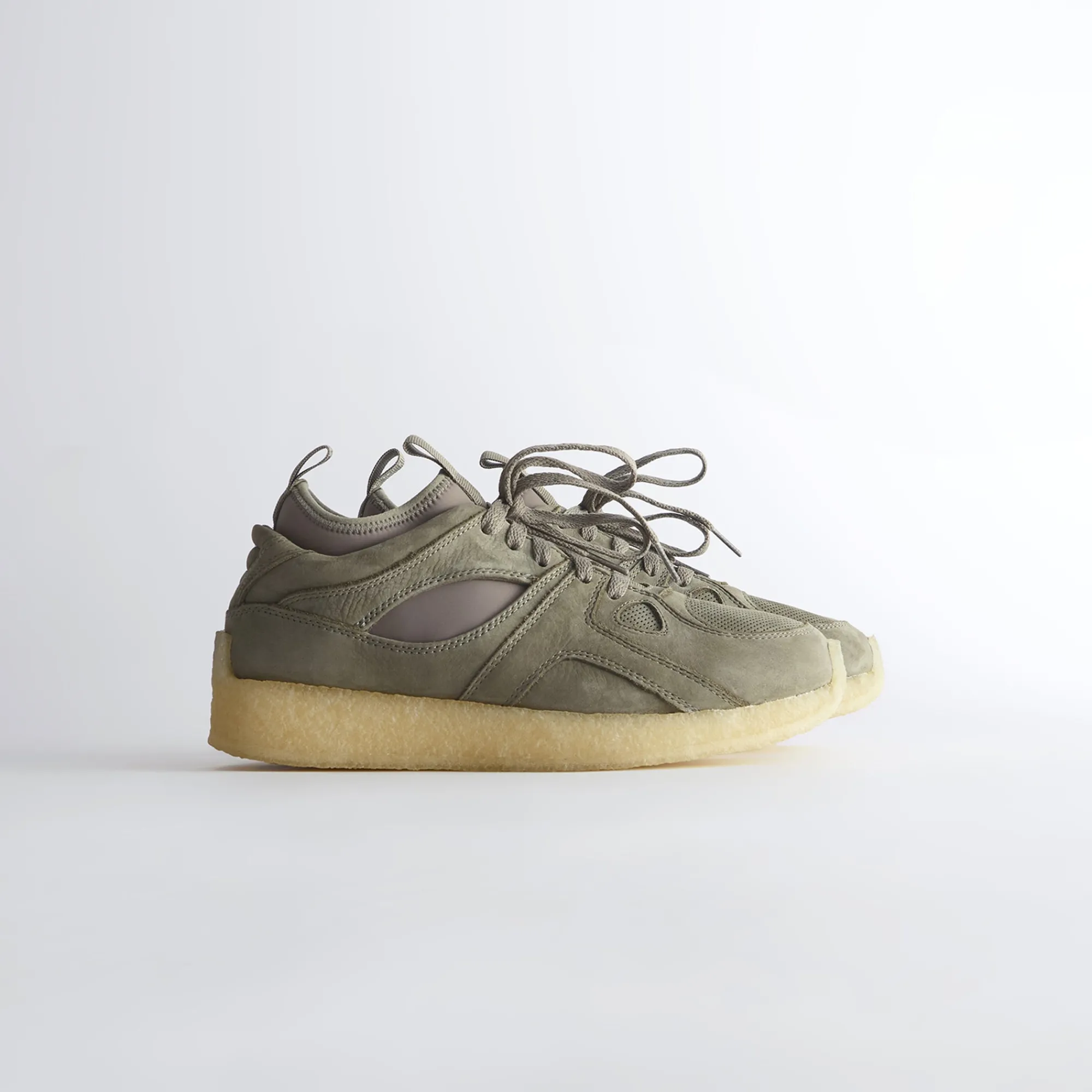 Cheap Kith Ronnie Fieg For Clarks Breacon Olive Nubuck