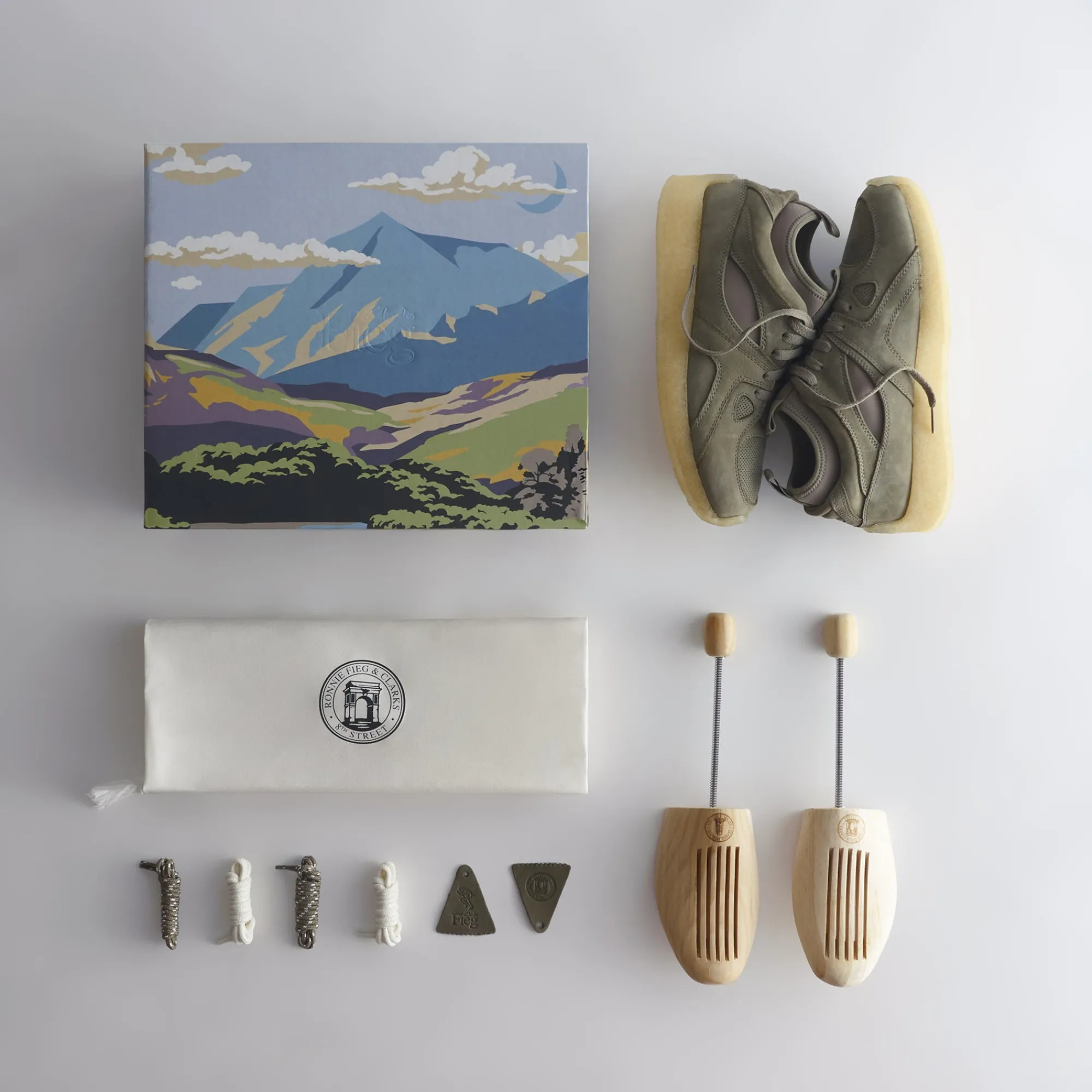 Store Kith Ronnie Fieg For Clarks Breacon Olive Nubuck