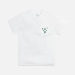Discount South2 West8 Round Pocket Circle Horn Tee White