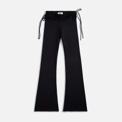 Best Sale Danielle Guizio Ruched Side Tie Stretch Pant Black