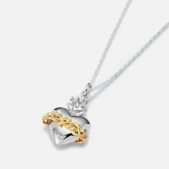 New Hatton Labs Sacred Heart Pendant Necklace Silver / Gold