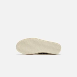 Outlet Rick Owens Scarpe In Pelle Low Sneakers Amethyst / Milk