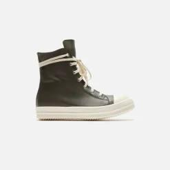 Online Rick Owens Scarpe In Pelle Sneakers Forest / Milk / Milk