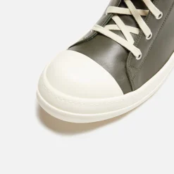 Online Rick Owens Scarpe In Pelle Sneakers Forest / Milk / Milk